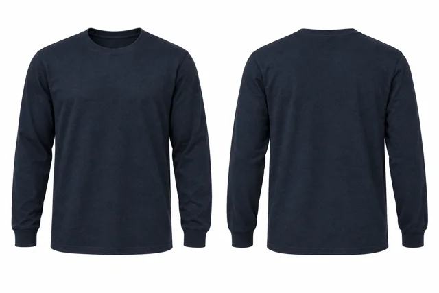 Navy B Round neck - long sleeves