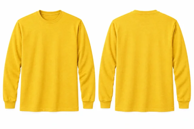 Golden Yellow Round neck - long sleeves