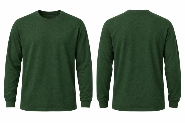 Forest Green Round neck - long sleeves