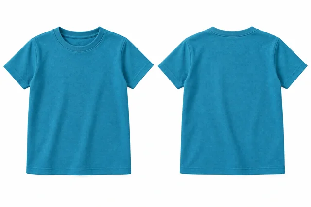 Turquoise Blue Kids - round neck
