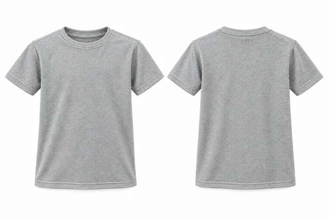 Silver Texture Kids - round neck