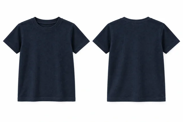 Navy A Kids - round neck