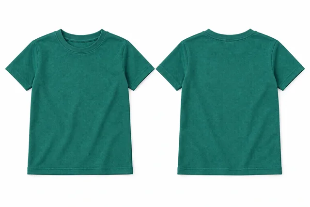 Teal Green Kids - round neck