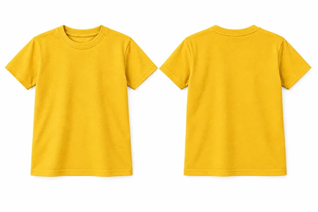 Golden Yellow Kids - round neck
