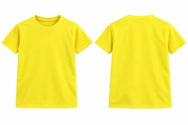 Lemon Yellow Kids - round neck