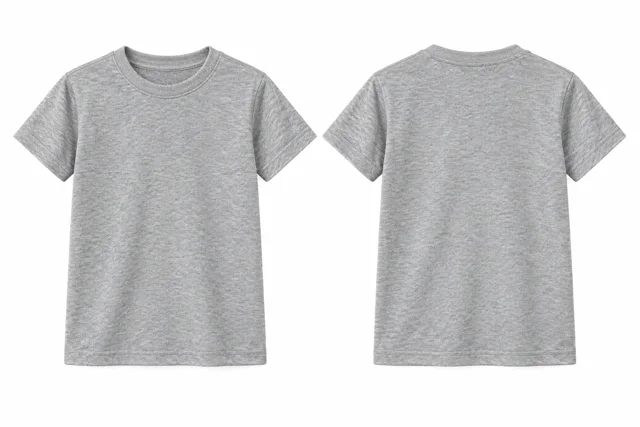 Light Heather Grey Kids - round neck