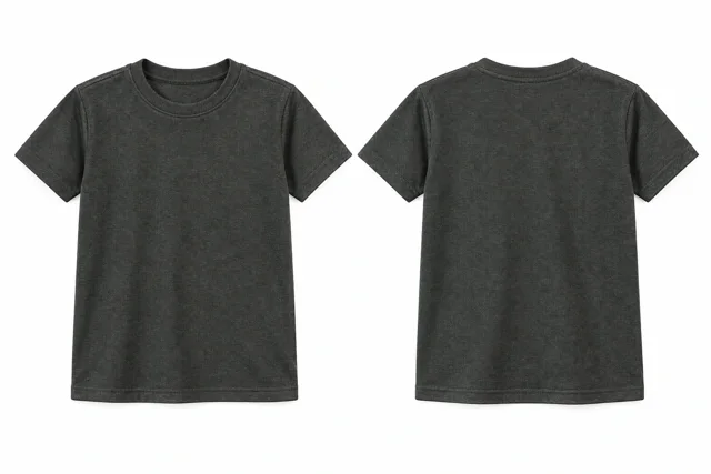 Charcoal A Kids - round neck