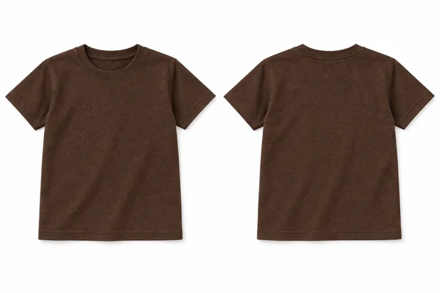 Chocolate Brown Kids - round neck