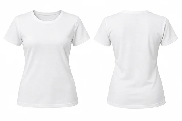 White A Women - shaped fit