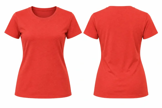 Coral Red Women - shaped fit