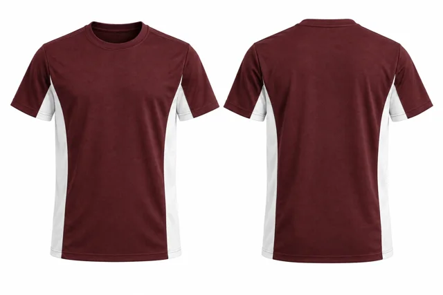 Burgundy Wide contrast panels