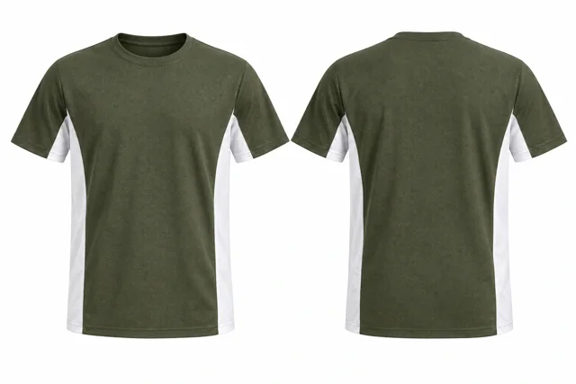 Military Olive Wide contrast panels