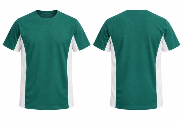 Teal Green Wide contrast panels