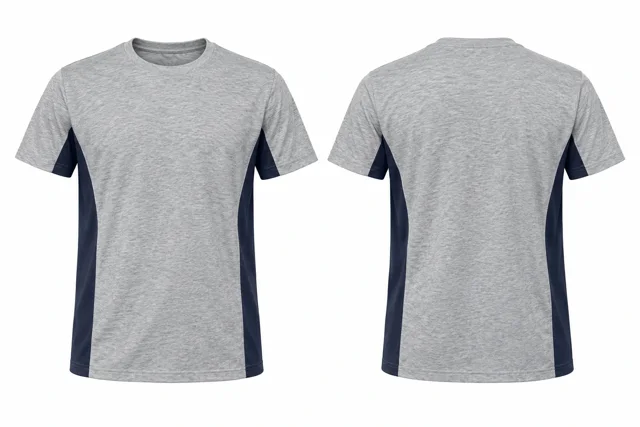 Light Heather Grey Wide contrast panels