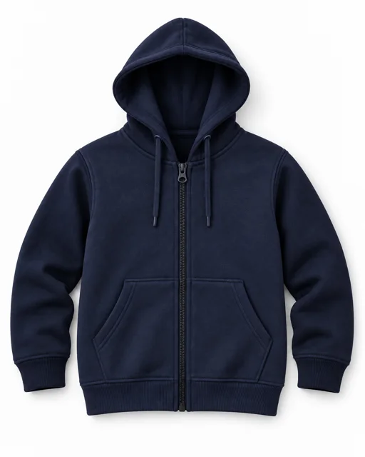Navy Adult full-zip hoodie