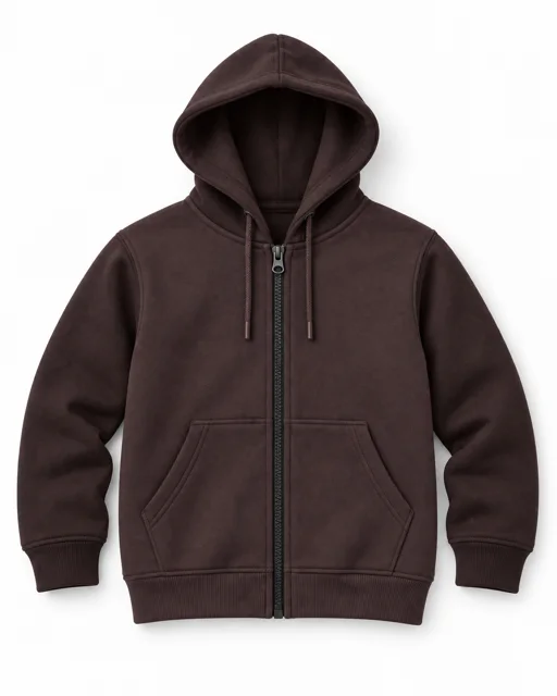 Chocolate Adult full-zip hoodie