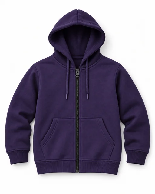 Purple Adult full-zip hoodie