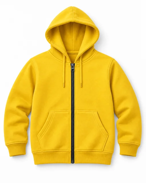 Golden Yellow Adult full-zip hoodie