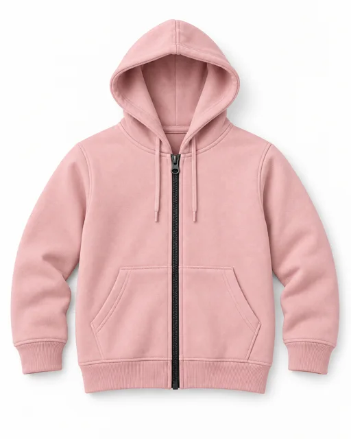 Blush Adult full-zip hoodie