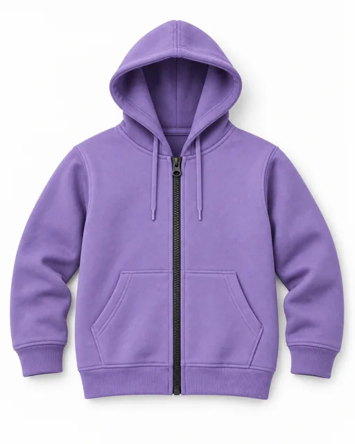 Lavender Adult full-zip hoodie