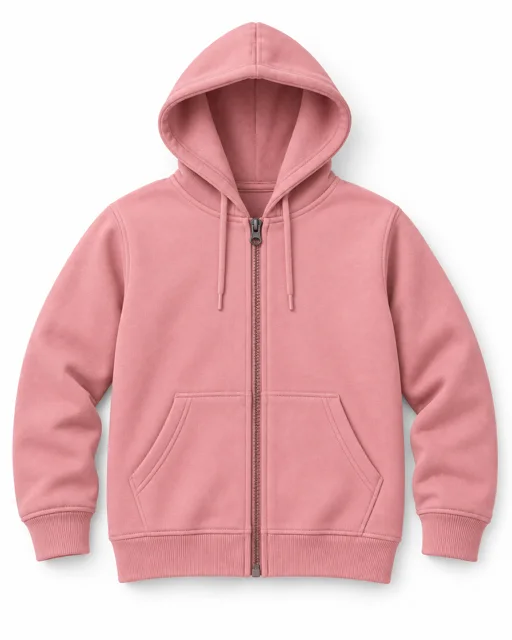 Pink Adult full-zip hoodie