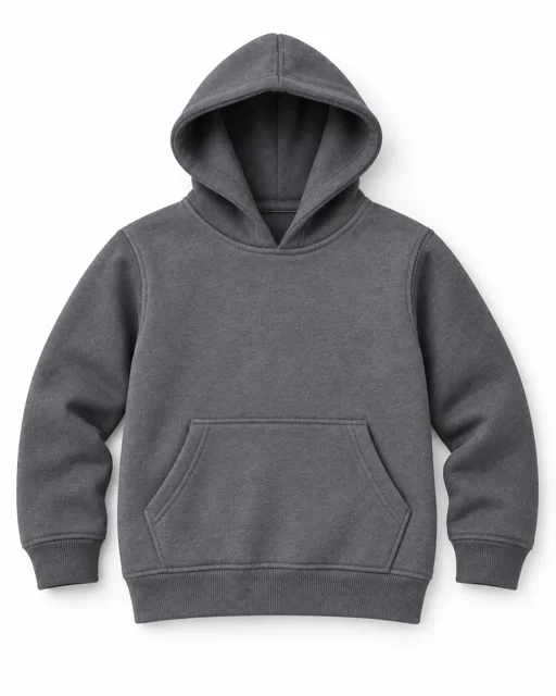 Dark Heather Grey Kids pullover hoodie
