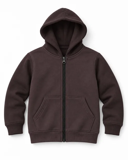 Chocolate Kids full-zip hoodie