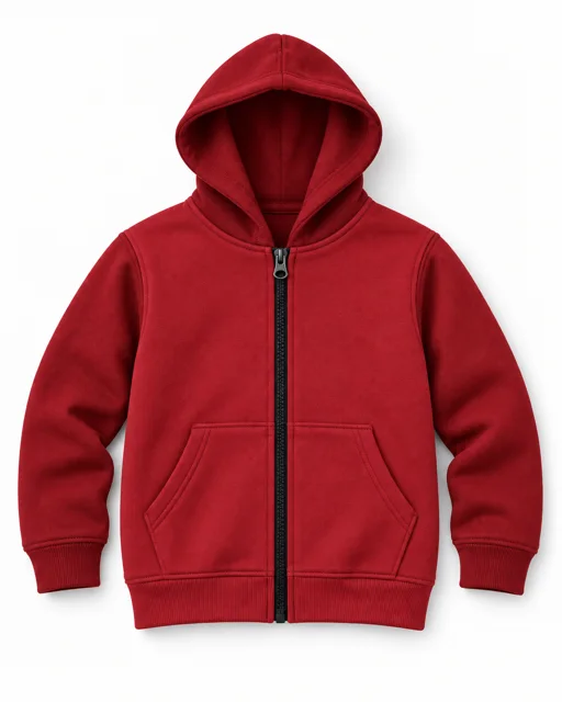 Red Kids full-zip hoodie