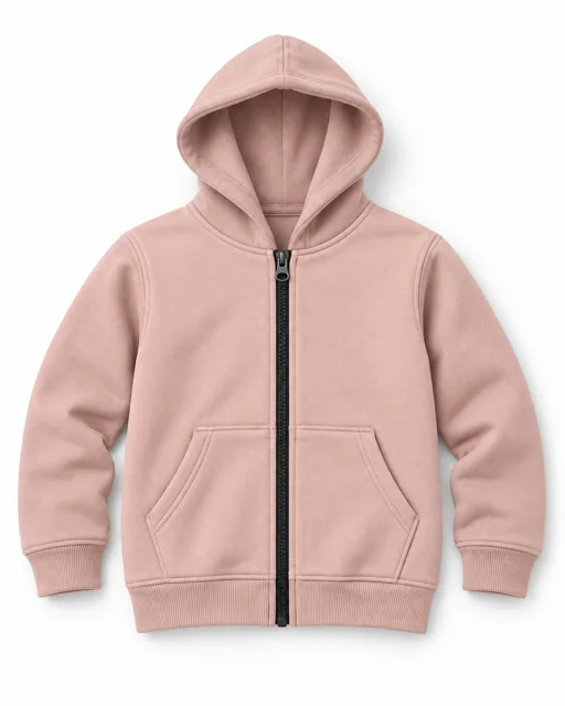 Blush Kids full-zip hoodie