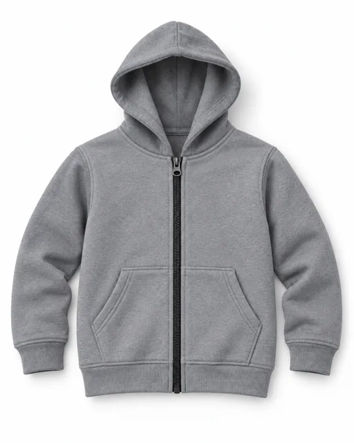 Sport Grey Kids full-zip hoodie