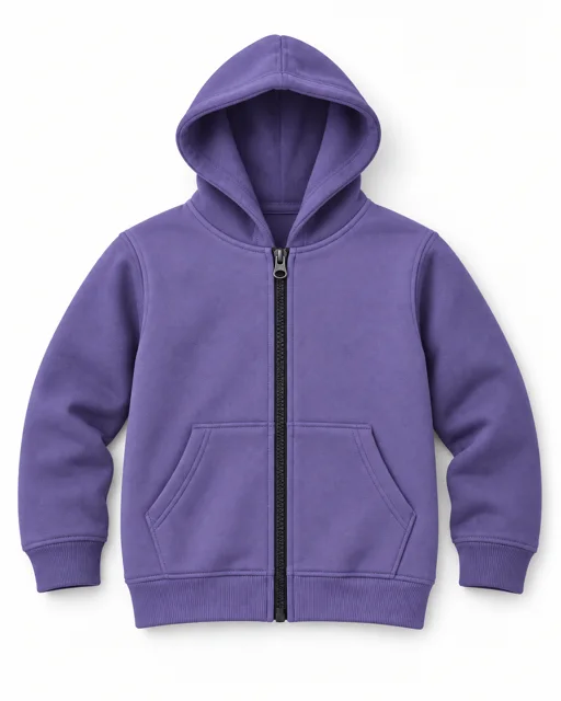 Lavender Kids full-zip hoodie