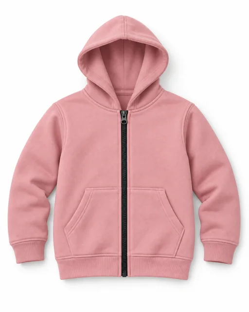 Pink Kids full-zip hoodie
