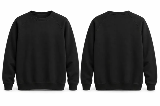 Black raglan sweatshirt