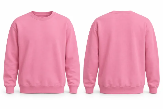 Pink crewneck sweatshirt