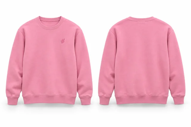 Pink embroidered sweatshirt