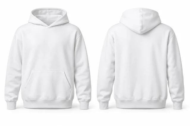 White pullover hoodie