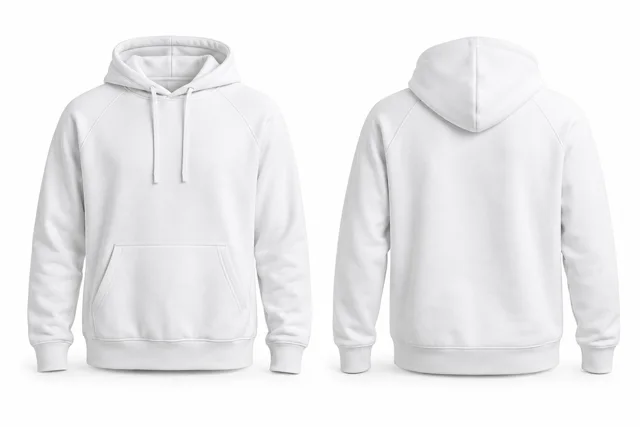 White raglan hoodie