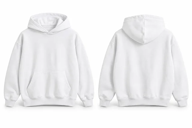 White oversized hoodie