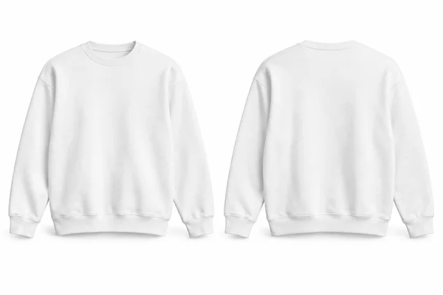 White crewneck sweatshirt