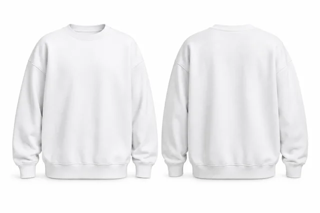 White oversized sweatshirt