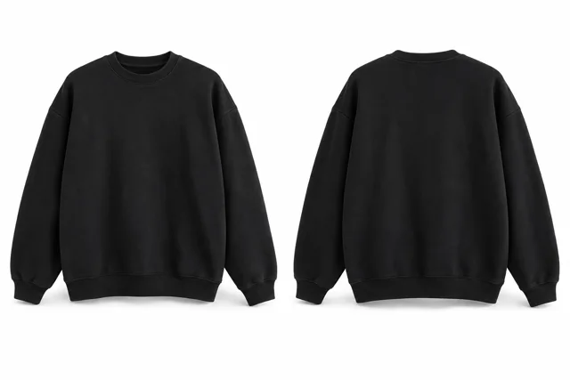 Black classic oversized sweatshirt