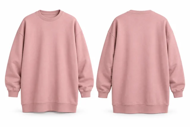 Pink longline oversized sweatshirt