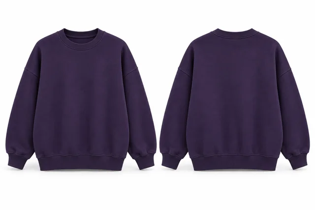 Purple minimal oversized sweatshirt