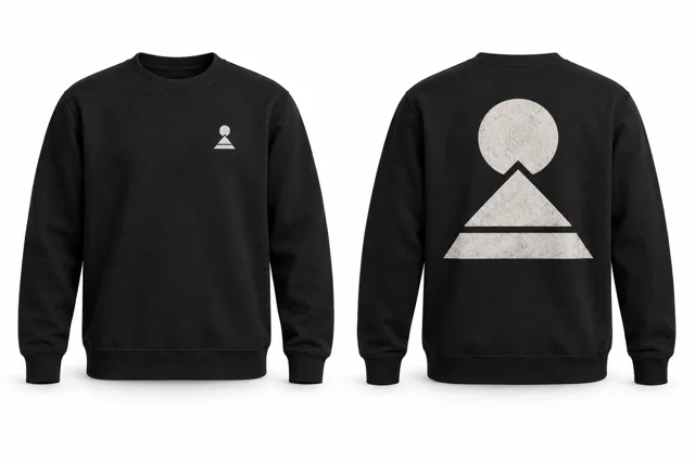 Black classic graphic sweatshirt