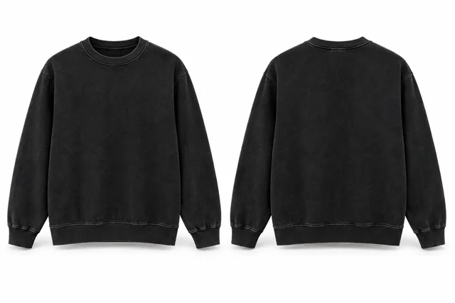 Black classic vintage-inspired sweatshirt