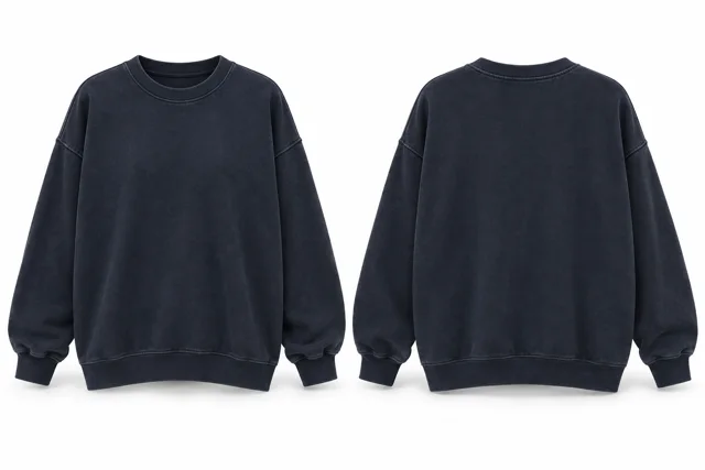 Navy relaxed vintage-inspired sweatshirt