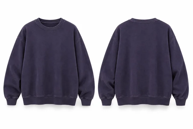 Purple minimal vintage-inspired sweatshirt