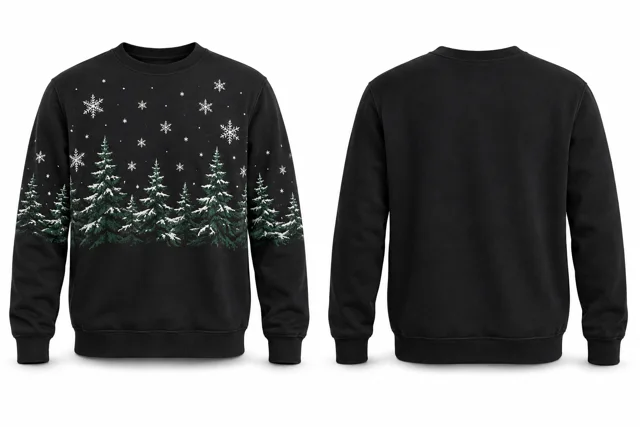Black classic christmas sweatshirt