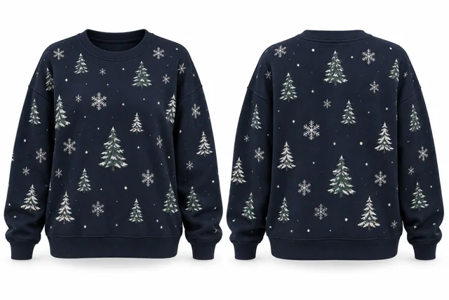 Navy relaxed christmas sweatshirt