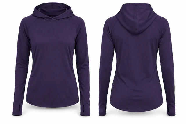 Purple minimal lightweight sun-style hoodie